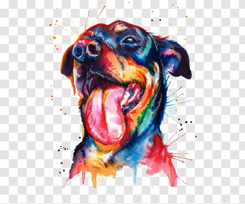 Watercolor Puppy - Dog Like Mammal - Art Transparent PNG