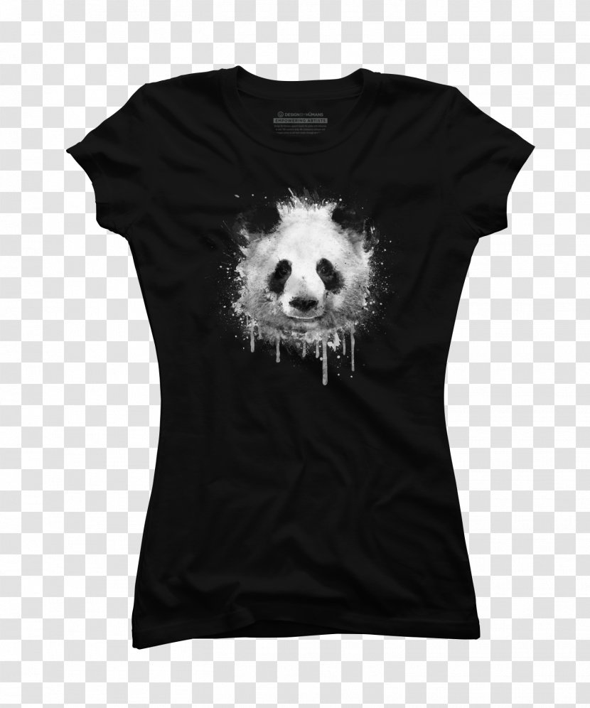 T-shirt Sleeve Hoodie Fashion - Panda Watercolor Transparent PNG