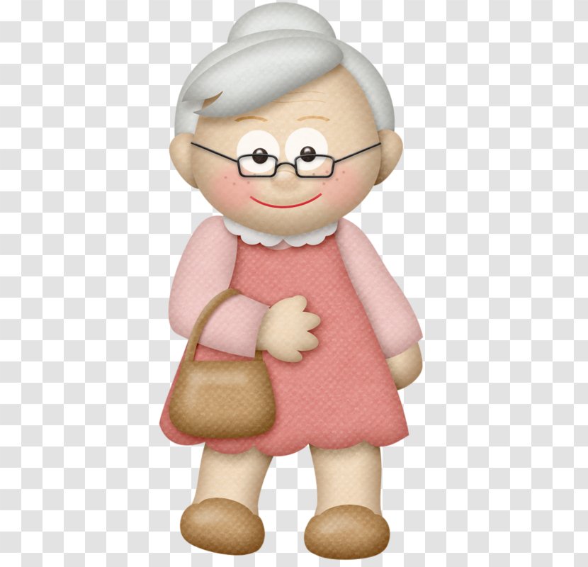 Drawing Family Clip Art - Figurine - White Hair Grandmother Transparent PNG