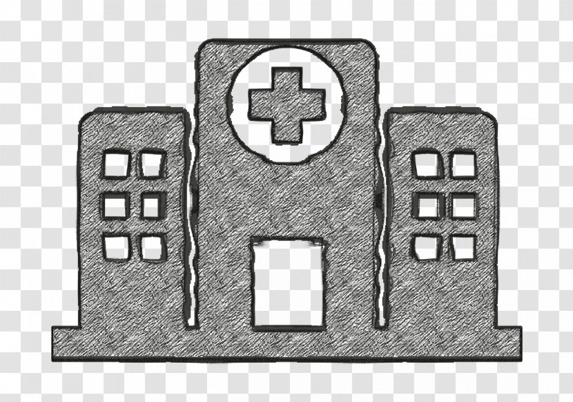 Hospital Icon Buildings Iconographicons - Metal Medical Transparent PNG