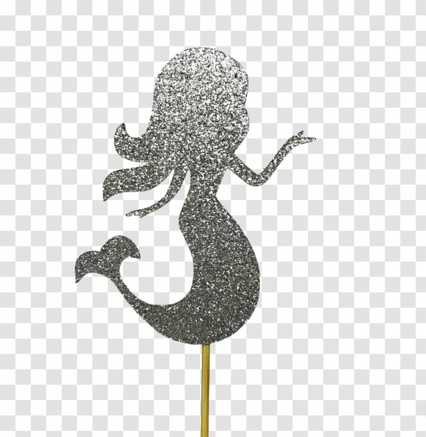 Wedding Cake Topper Cupcake Party - Glitter Mermaid Tail Transparent PNG