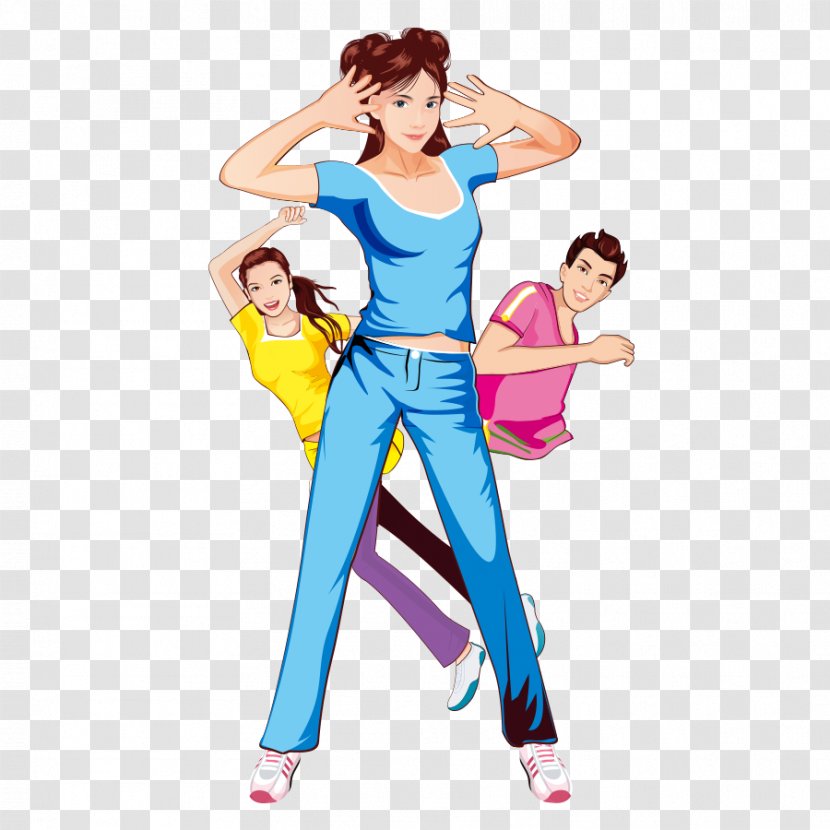 Cartoon Weight Loss Physical Fitness - Character Transparent PNG
