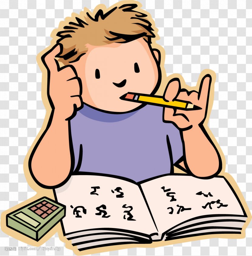 Homework Writing Education Student Cartoon Aso Transparent Png