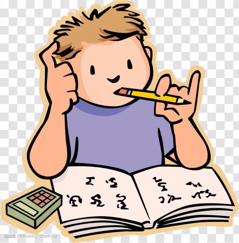 Homework Writing Education Student - Cartoon - Aso Transparent PNG