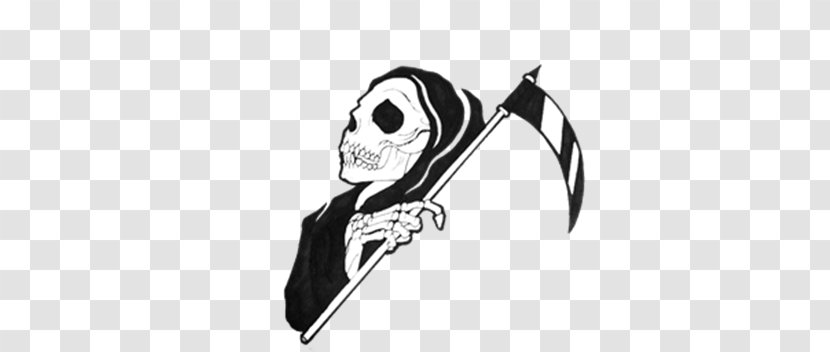 Black Death Drawing Scythe - Aesthetics - And White Transparent PNG