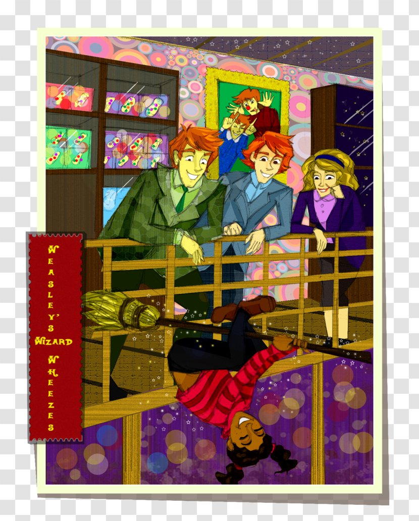 Hermione Granger Harry Potter Weasley Family Cartoon - Artwork - Auror Transparent PNG