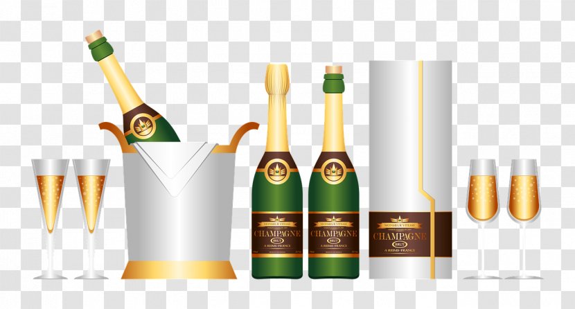 Red Wine Champagne Transparent PNG