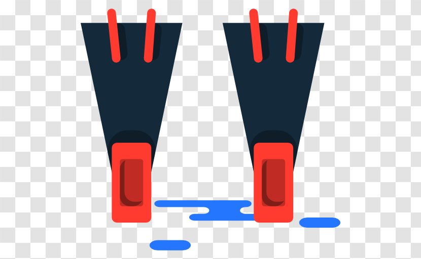Underwater Diving Scuba & Swimming Fins - Flippers Transparent PNG