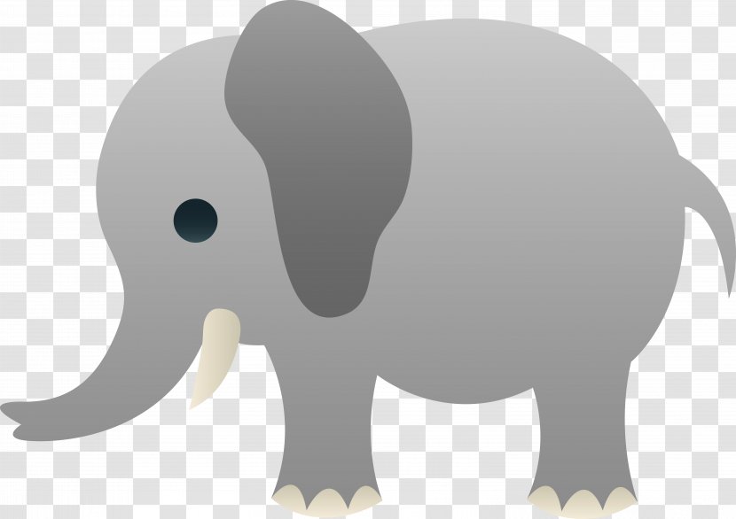 Asian Elephant Grey Clip Art - Cliparts Transparent PNG