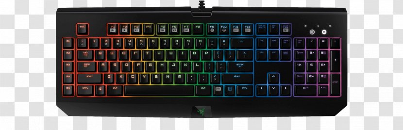 Computer Keyboard Razer BlackWidow Chroma V2 Gaming Keypad X - Blackwidow - Peripherals Transparent PNG