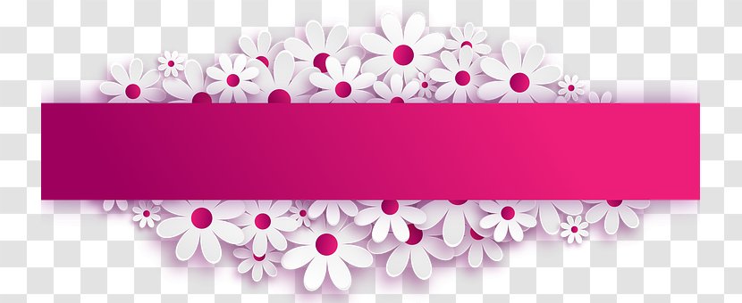 Microsoft PowerPoint Flower Desktop Wallpaper Floral Design Ppt - Pink - Celebration Banner Transparent PNG