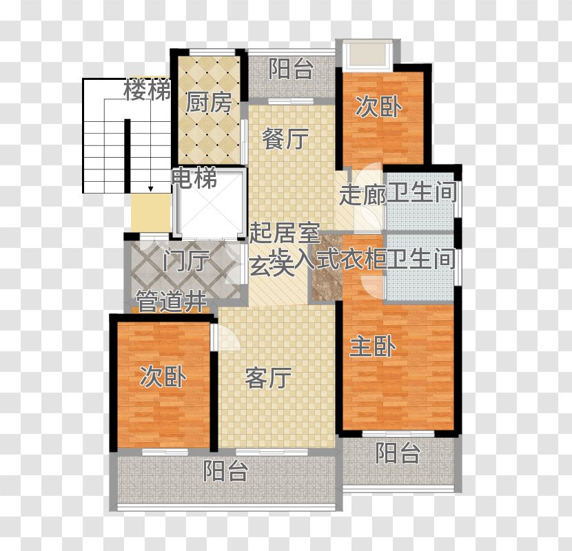 Floor Plan Product Design Square Meter Angle - Huxing Transparent PNG
