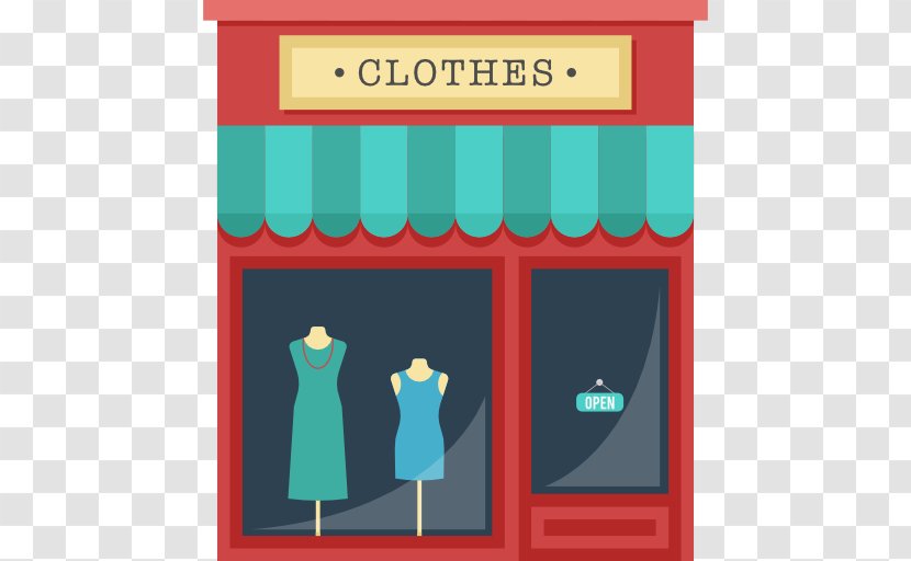 Clothing Shopping Clothes Shop - Cartoon Transparent PNG