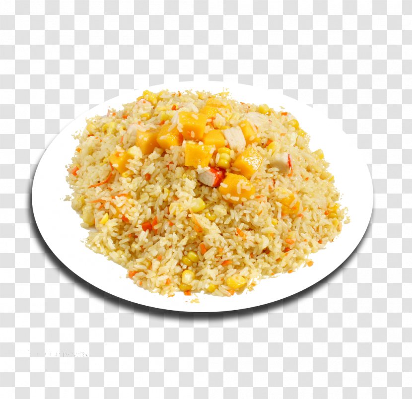 Yangzhou Fried Rice Chahan Pilaf - Commodity - A Dish Of Product Transparent PNG