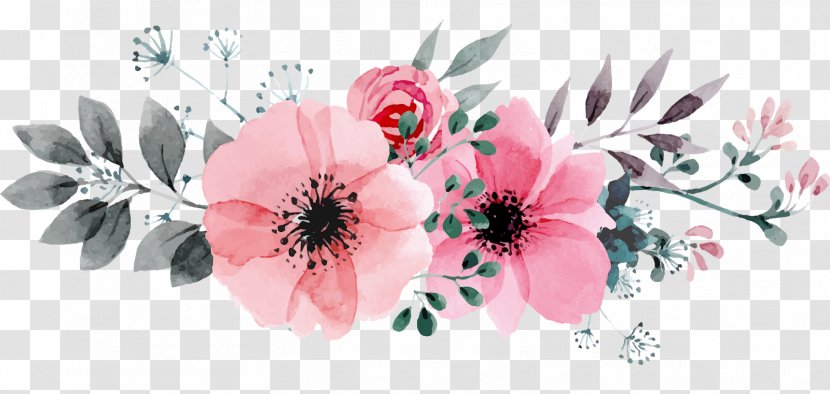 Drawing Floral Design Watercolor Painting Flower Transparent PNG