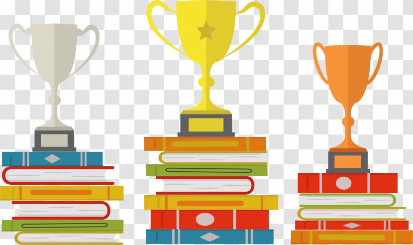 Trophy Award - Medal - On Books Transparent PNG