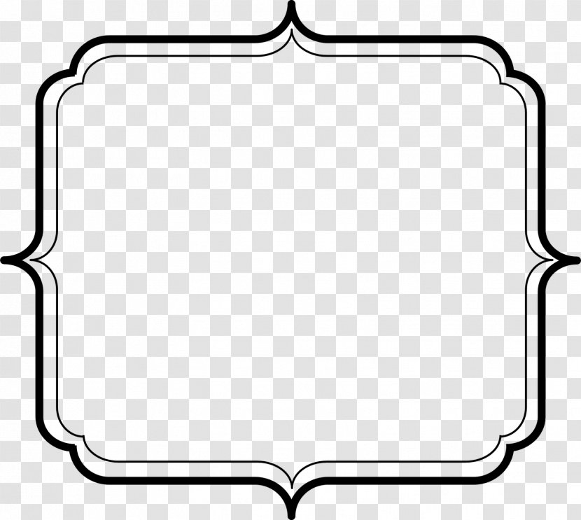 Picture Frames Clip Art - Digital Photo Frame - Line Border Transparent PNG