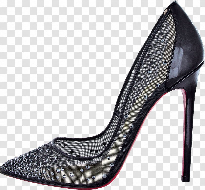Court Shoe High-heeled Footwear Rhinestone Ballet Flat - Stiletto Heel - Louboutin Image Transparent PNG