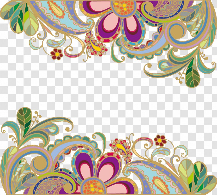 Wedding Invitation Flower Vintage Clothing Pattern - Art - Traditional Transparent PNG