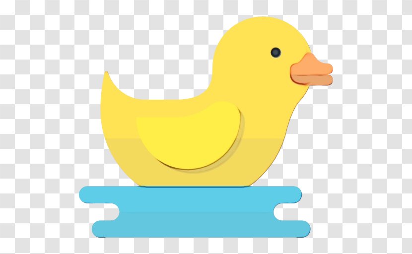 Bird Yellow Beak Rubber Ducky Ducks, Geese And Swans - Ducks - Water Duck Transparent PNG