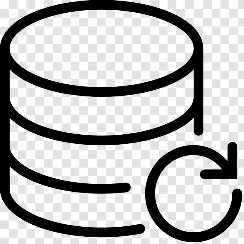 Database Backup SQL Clip Art - Black And White - FITA Transparent PNG