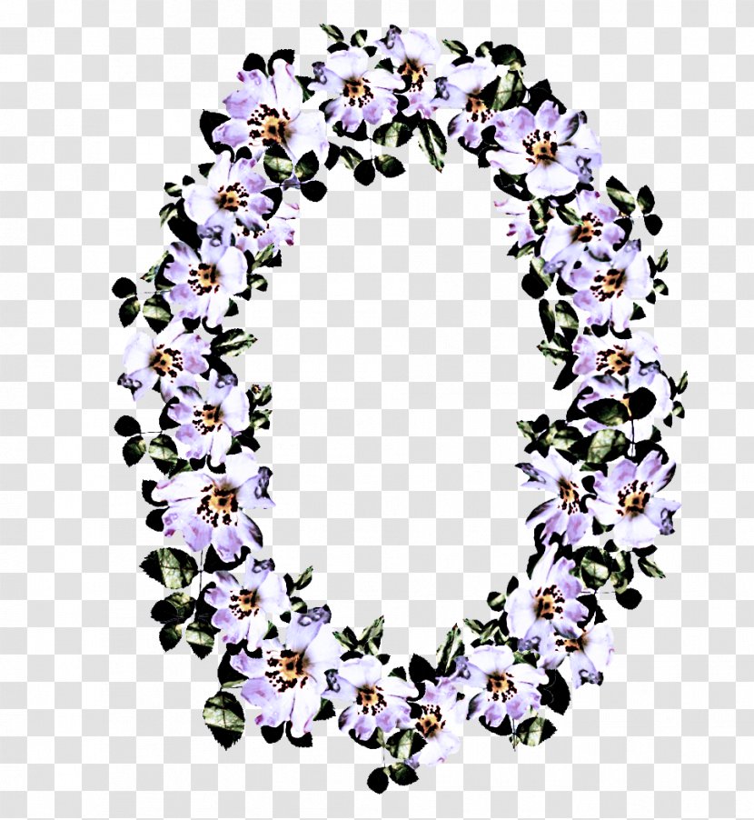 Lei Purple Flower Fashion Accessory Plant - Oval Jewellery Transparent PNG