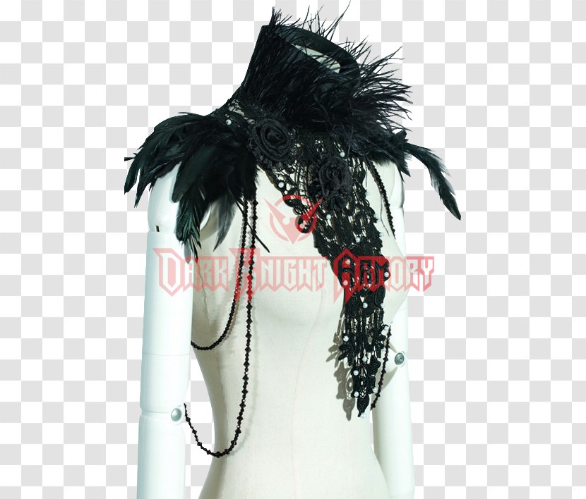 Goth Subculture Feather Steampunk Necklace Shrug - Collar Transparent PNG