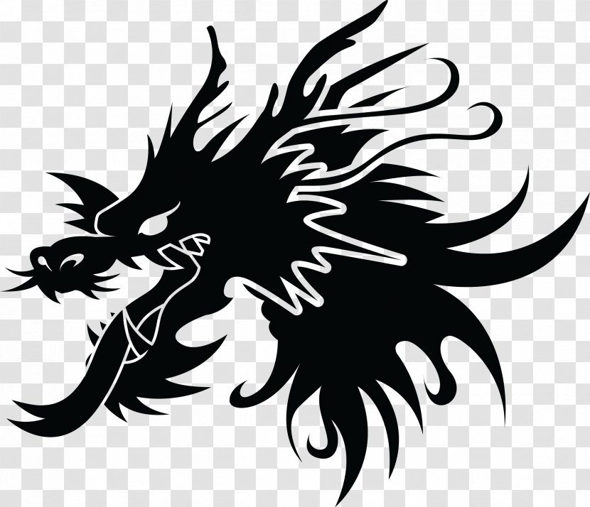 Chinese Dragon Clip Art - Autocad Dxf - Vector Transparent PNG