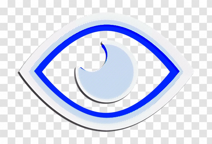 Eye Icon Opened Public - Electric Blue - Logo Transparent PNG