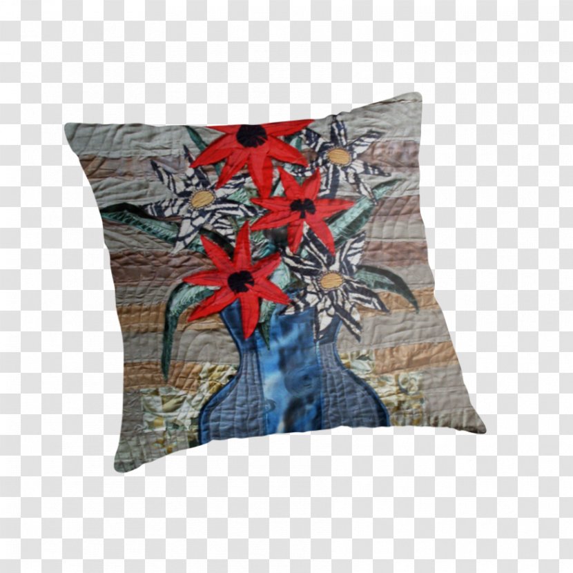 Cushion Throw Pillows Bolster Bedding - Veni Vidi Vici - Red Silk Transparent PNG