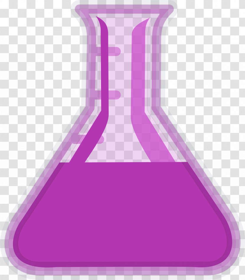 Violet Purple Beaker Laboratory Equipment Magenta Transparent PNG