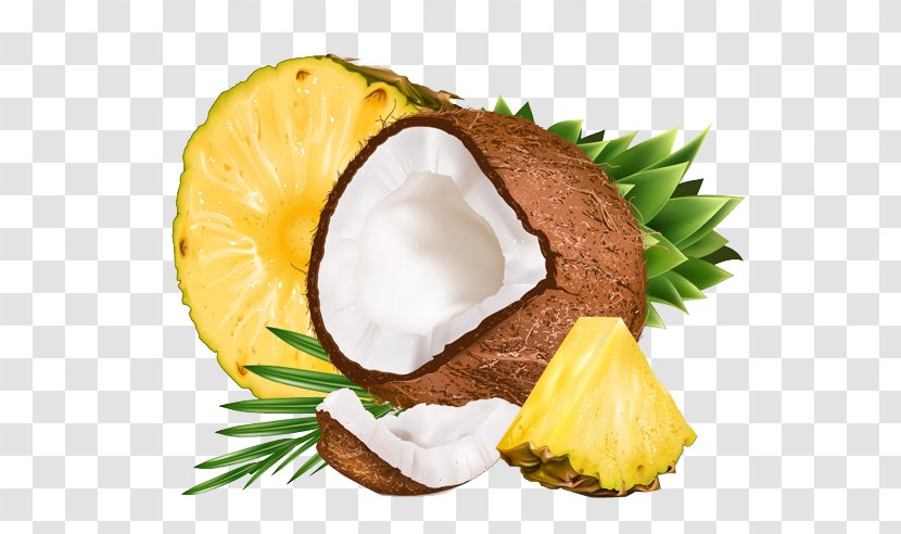Coconut Water Pineapple Fruit Salad Flavor - Natural Foods Transparent PNG