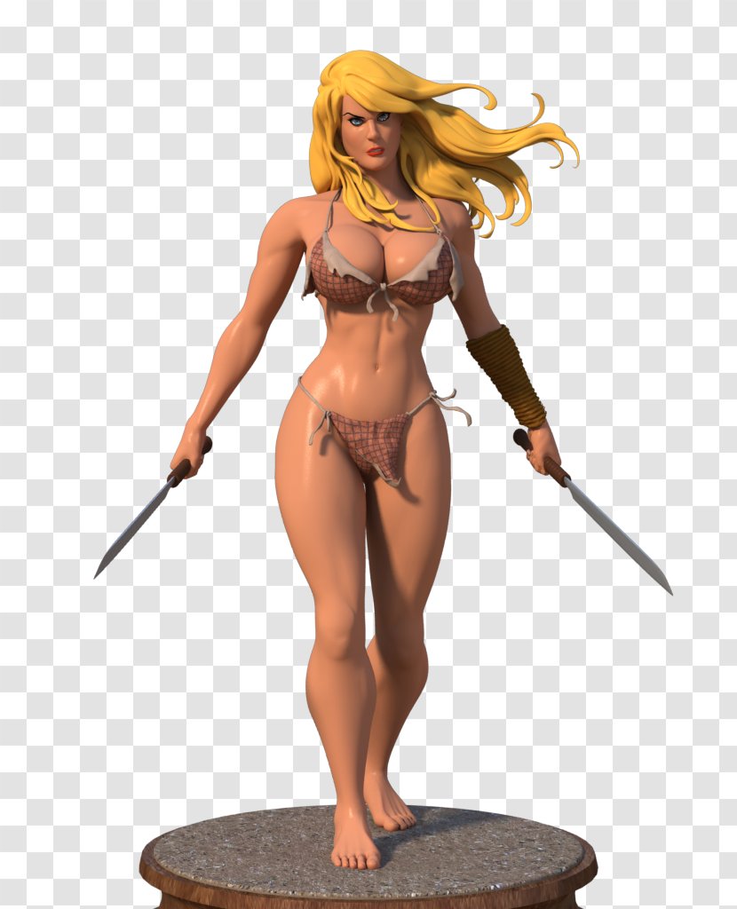 Shanna The She-Devil Character Art Figurine Statue - Frank Cho Transparent PNG