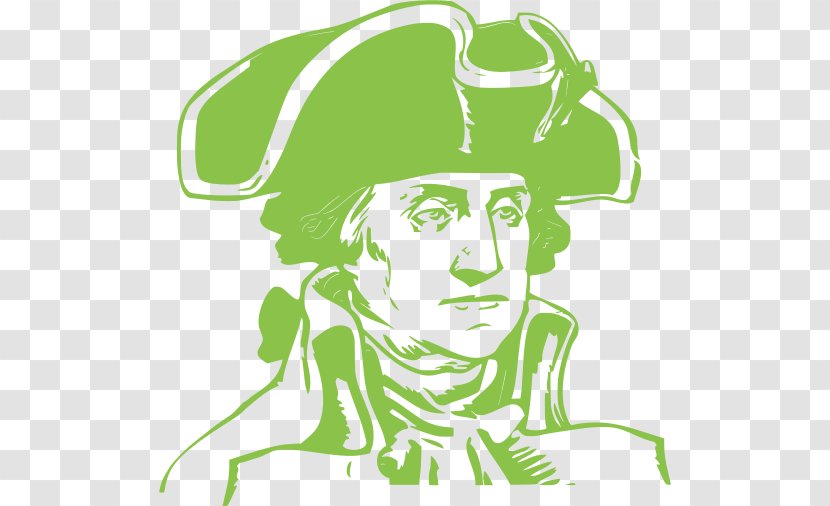 George Washington Cartoon - Stencil - Line Art Plant Transparent PNG