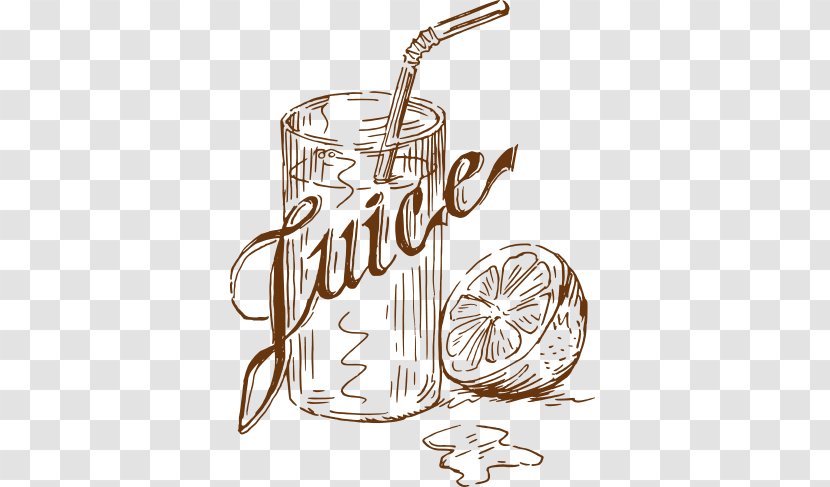 Juice Margarita Fizzy Drinks Breakfast Food - Drinkware - Vector Sketch Transparent PNG