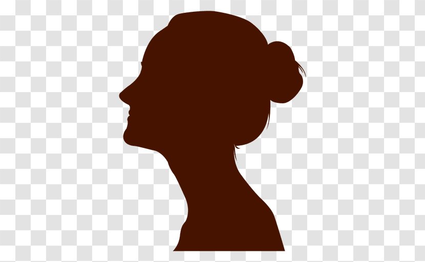 Silhouette Female Woman - Neck - Women In Profile Transparent PNG