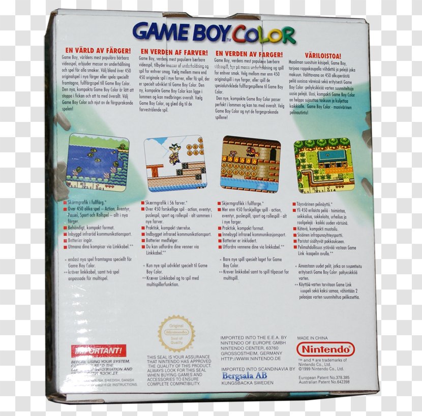 Gex 3: Deep Cover Gecko Game Boy Micro Color - Box Transparent PNG