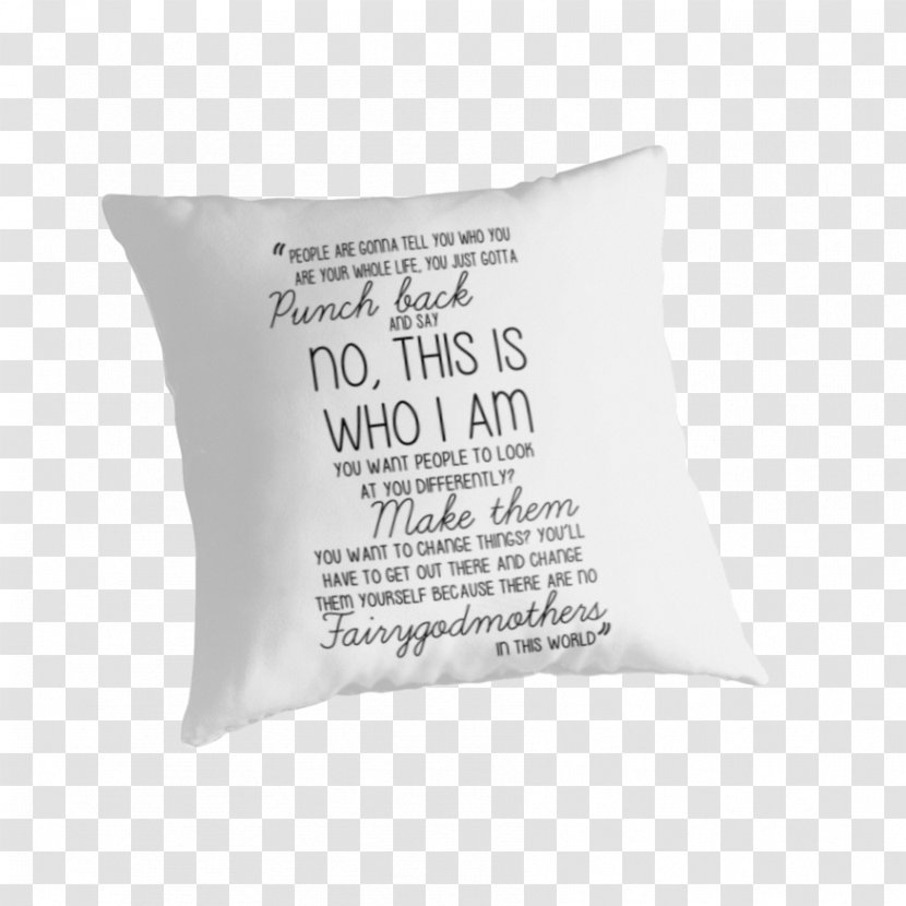 Throw Pillows Cushion Font - Pillow - Emma Swan Transparent PNG
