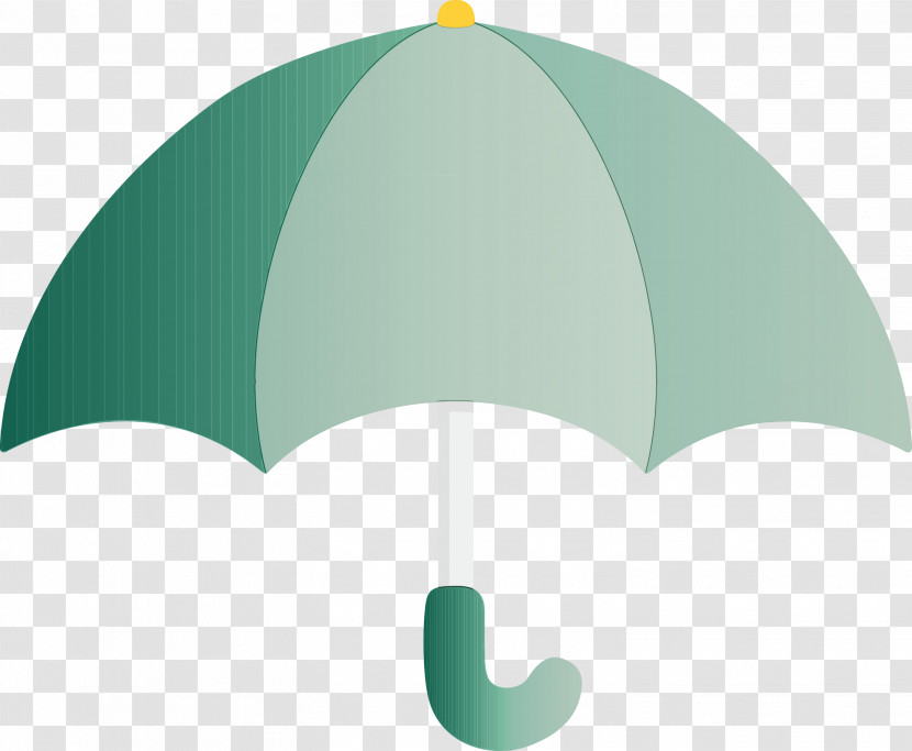Green Turquoise Umbrella Aqua Leaf Transparent PNG