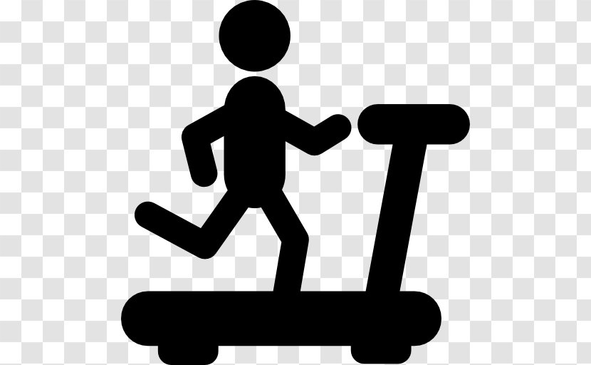 Treadmill Fitness Centre Silhouette Aerobic Exercise - Physical Transparent PNG