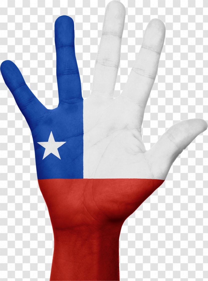 Flag Of Chile Santiago Chilean Army - Hand Model Transparent PNG