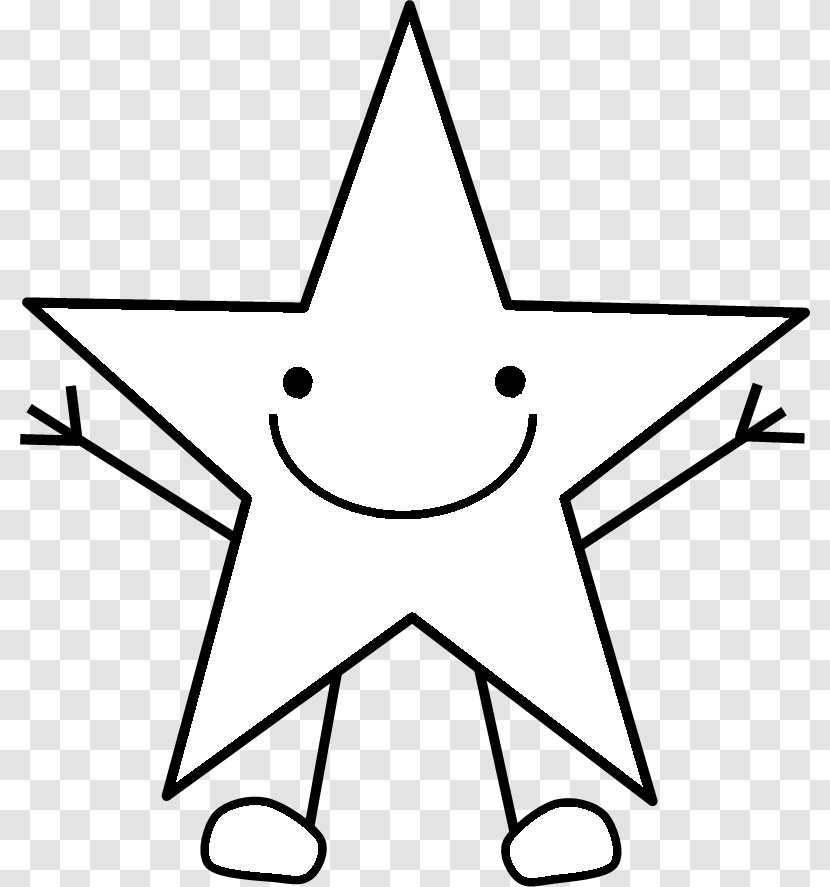 Coloring Book Star Page Yellow - Color Transparent PNG