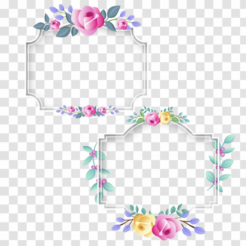 Clip Art Picture Frames Floral Design Body Jewellery - Flower - For Wonderful Transparent PNG