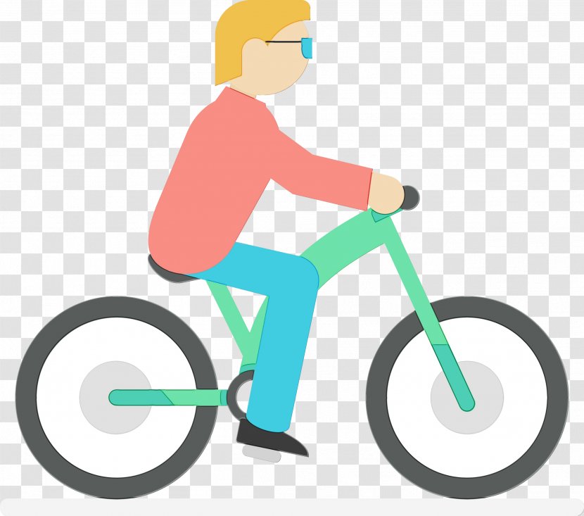 Bike Cartoon - Cube Access - Bicycle Frame Tire Transparent PNG