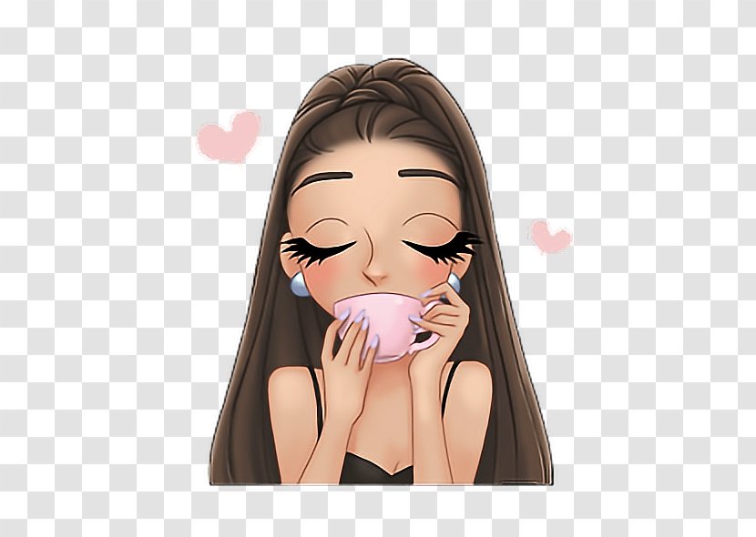 Dangerous Woman Moonlight Drawing Emoji - Cartoon - Ariana Grande Transparent PNG