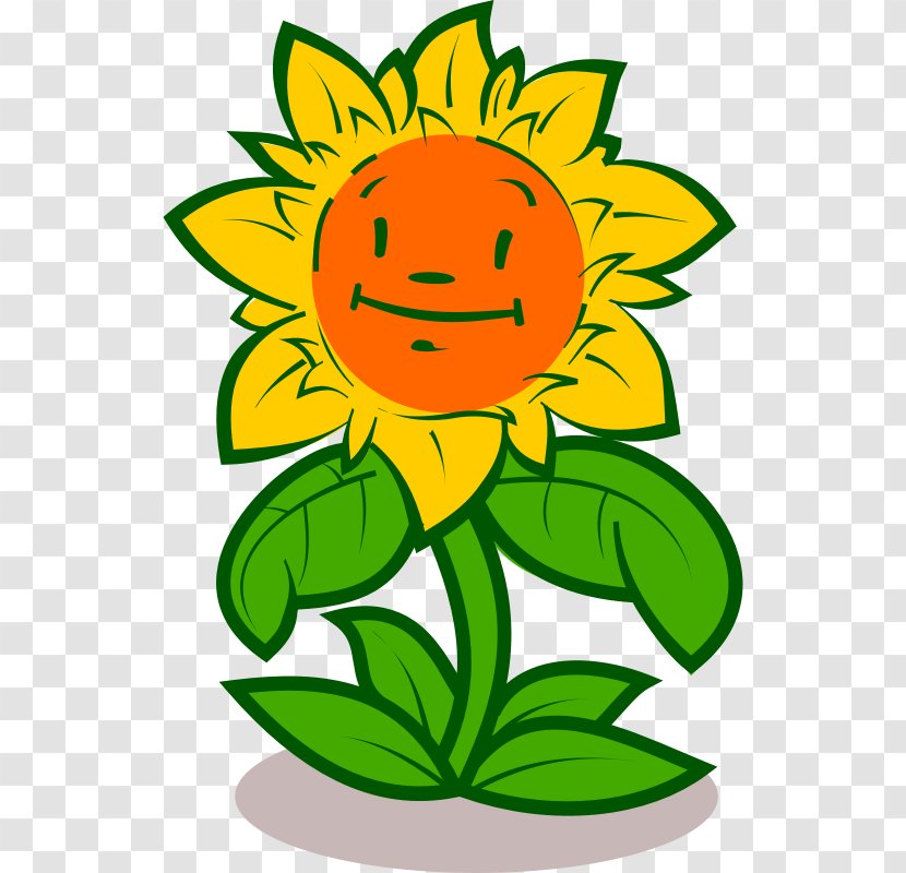 Flower Cartoon Clip Art - Silhouette - Sunflower Cliparts Transparent PNG