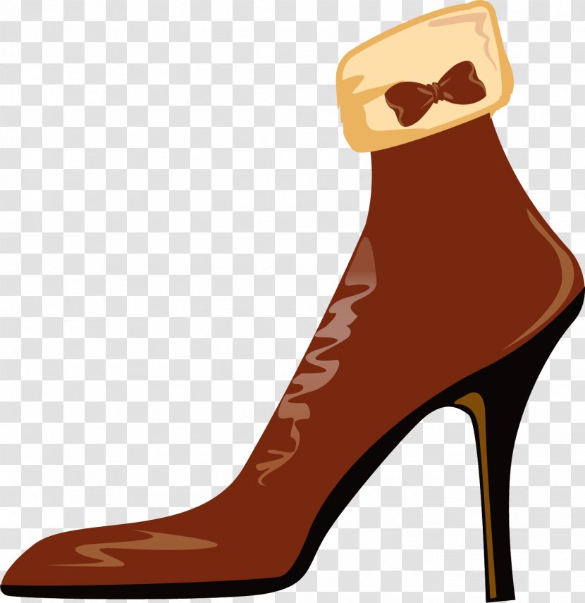 Shoe High-heeled Footwear - Vector Hand-painted Heels Transparent PNG
