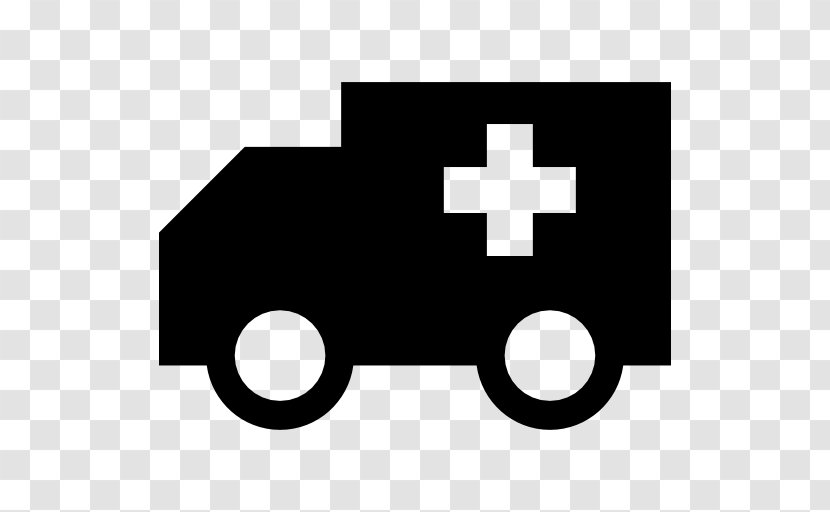 Ambulance Symbol - Black And White Transparent PNG