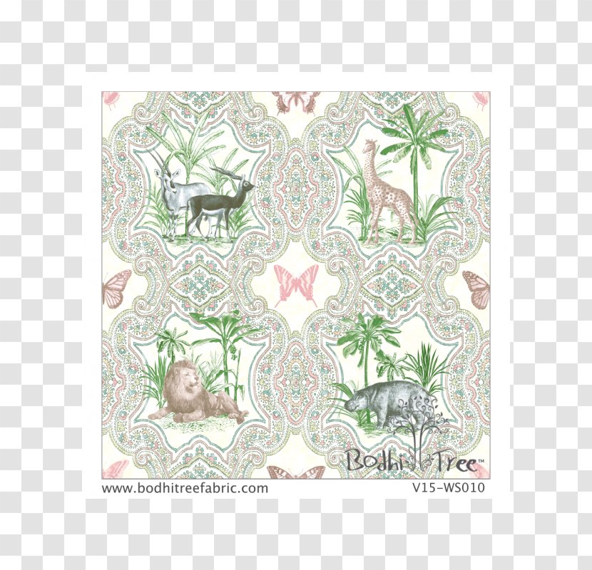 Wallpaper Pattern Textile Ornament Motif - Green - Banana Leaf Transparent PNG