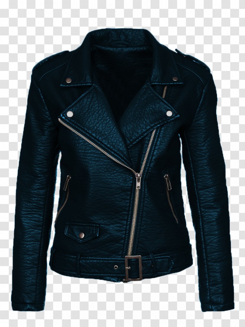 Leather Jacket T-shirt Clothing Jeans - Material Transparent PNG
